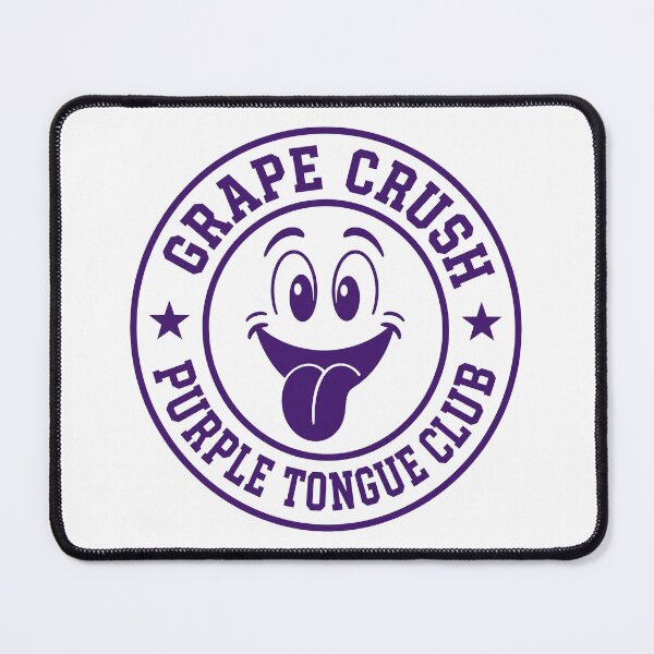Item preview, Grape Crush Purple Tongue Club Varsity Seal Tee designed and sold by CerealBoxInk.
