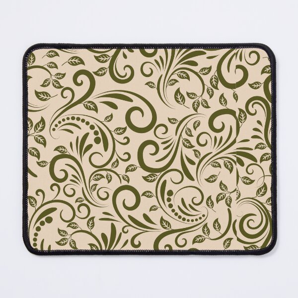 Item preview, Vintage Botanical Swirl Aesthetic Damask Pattern designed and sold by Jyoti Digital Artist.