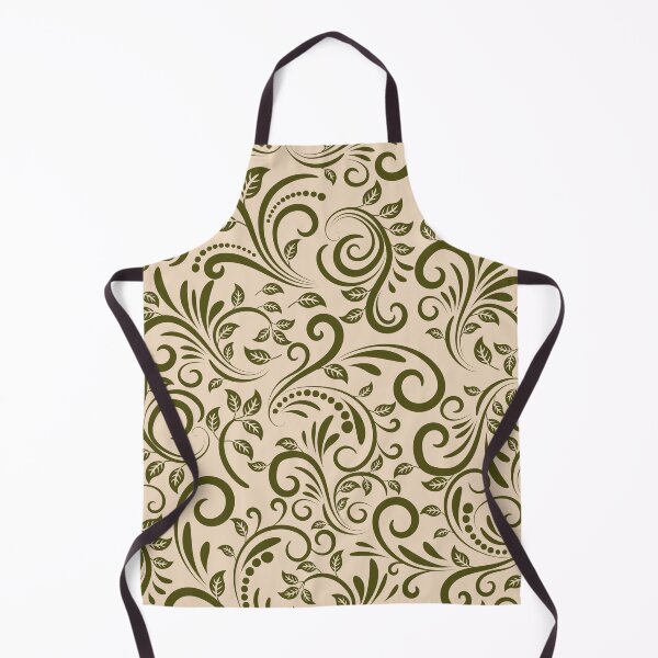 Item preview, ​Vintage Botanical Swirl Aesthetic Damask Pattern designed and sold by ​Jyoti Digital Artist.