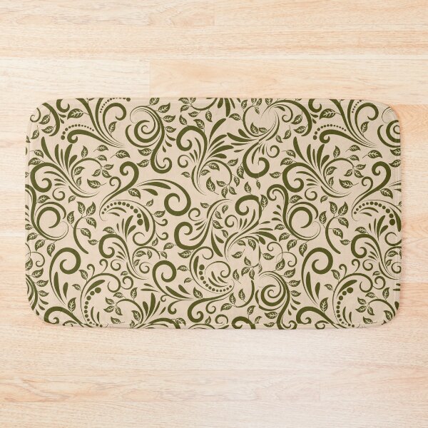 Item preview, ​Vintage Botanical Swirl Aesthetic Damask Pattern designed and sold by ​Jyoti Digital Artist.
