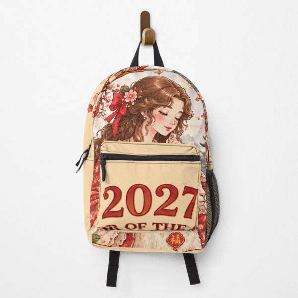 Item preview, 2027 Year of the Goat Chinese New Year Floral Zodiac Art designed and sold by MAGICKEY2024.