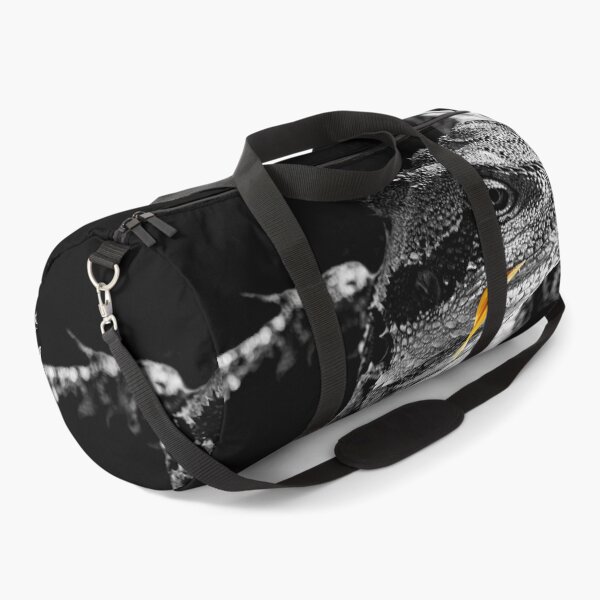 Item preview, Lizard in black and white, with orange flower petal designed and sold by Brian Scantlebury.
