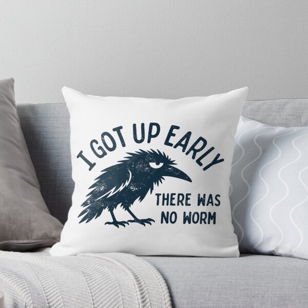 Item preview, Grumpy Crow No Worm Bird Lover  designed and sold by SamWoodrt.