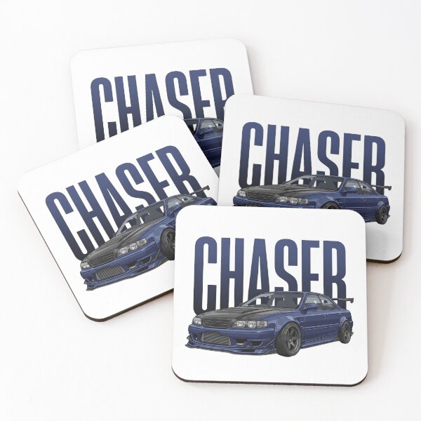 Item preview, Dark Blue Toyota Chaser JZX100 Tourer V Drift Sedan Vector Art designed and sold by Motorline44.