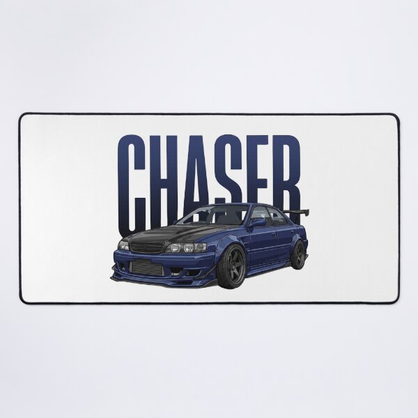 Item preview, Dark Blue Toyota Chaser JZX100 Tourer V Drift Sedan Vector Art designed and sold by Motorline44.