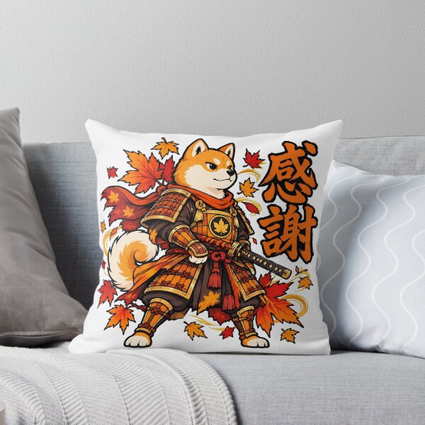 Item preview, Shiba Samurai Maple Katana Warrior Anime Fan designed and sold by nortowelcomics.