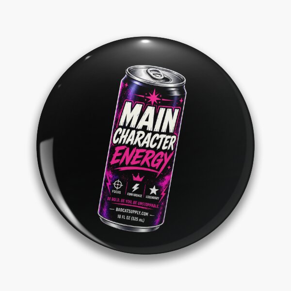 Item preview, Main Character Energy Neon Pop Art designed and sold by BadCatSupply.