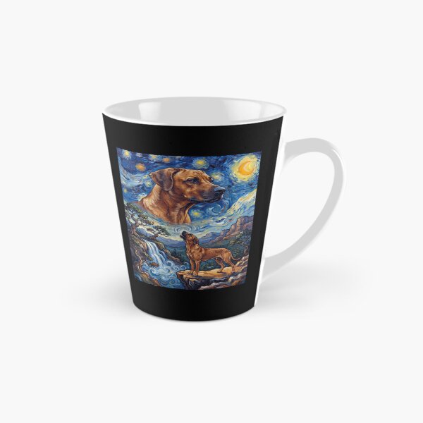 Item preview, Rhodesian Ridgeback, Luna aullante, Noche estrellada, Arte de Van Gogh, Amante de los perros designed and sold by dian-rody-crest.