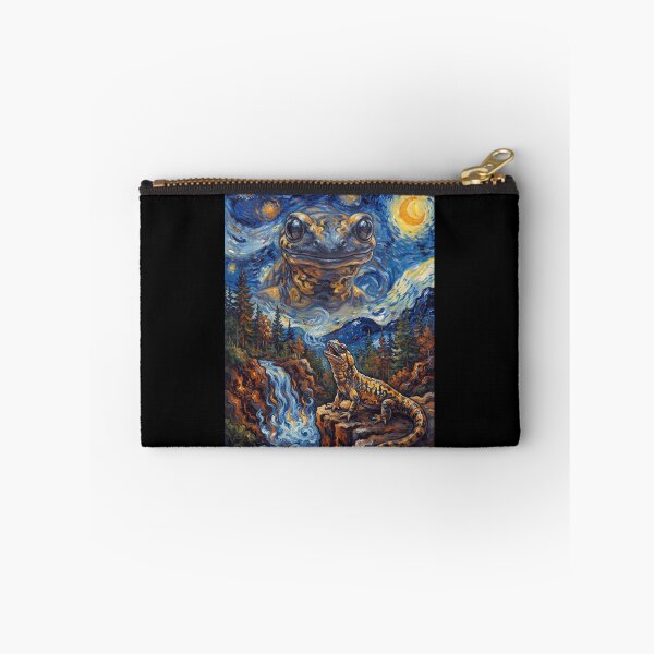 Item preview, Salamander Howling Moon Starry Night Van Gogh Art Animal Lover designed and sold by dian-rody-crest.