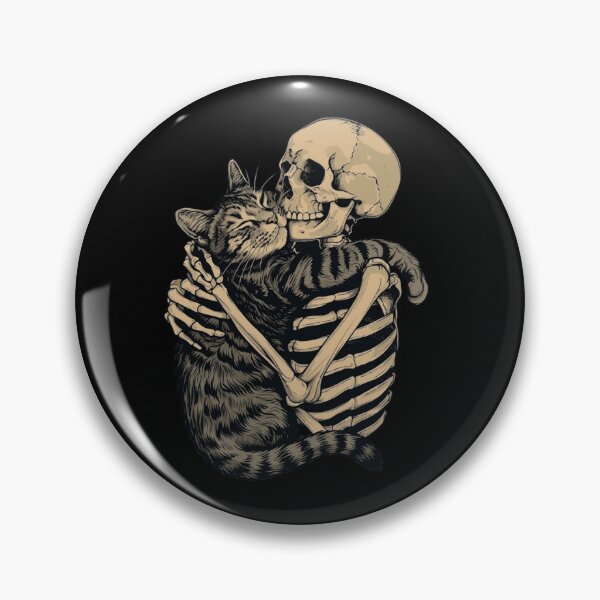 Item preview, Skeleton Hugging Cat Gothic Halloween designed and sold by haitrieuic96.