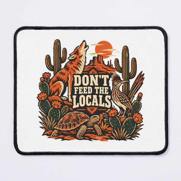 Item preview, Desert Locals Southwest Wildlife Scene Traveler Humor designed and sold by nortowelcomics.