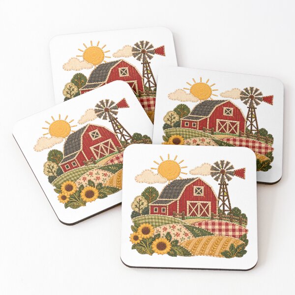 Item preview, Quilted Farm Rustic Barn Windmill Country Living designed and sold by nortowelcomics.