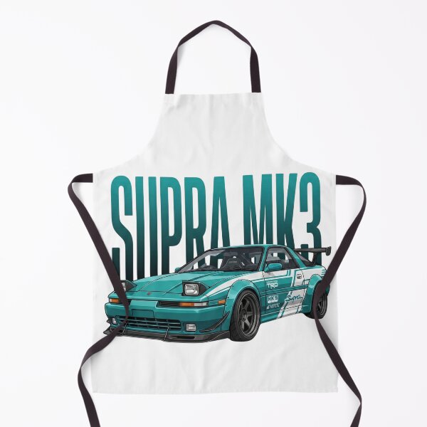 Item preview, Teal Toyota Supra MK3 A70 Pop-Up Headlights Widebody JDM Vector Art designed and sold by Motorline44.