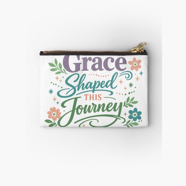 Item preview, Grace Shaped This Journey Floral Inspirational Faith Quote Art Design designed and sold by inkoutninja.