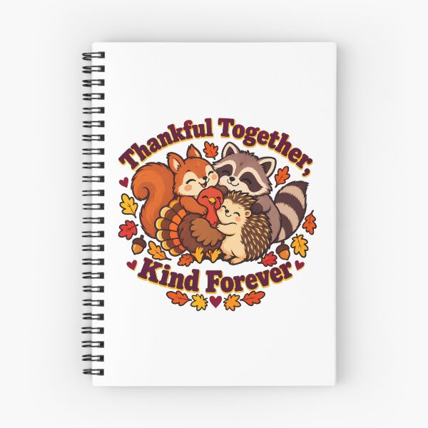 Item preview, Thankful Friends Woodland Group Hug Thanksgiving designed and sold by nortowelcomics.