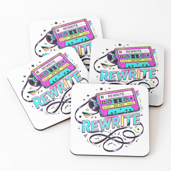 Item preview, Rewrite Retro 80s Cassette Mixtape Neon Tape designed and sold by Sanan Israyilli.