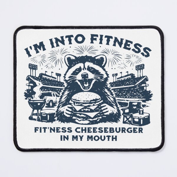 Item preview, I'm Into Fitness Fit'ness Cheeseburger In My Mouth designed and sold by art-jendi.