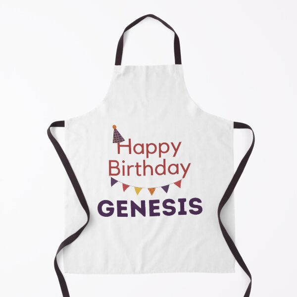 Item preview, Happy Birthday Genesis Celebration Design with Festive Colors and Balloons designed and sold by JoeWillFilms.