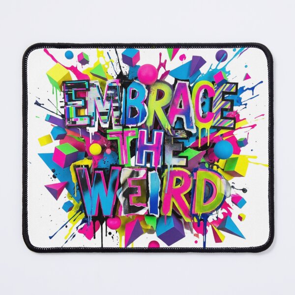 Item preview, Embrace the Weird Neon Graffiti Typography Art designed and sold by Sanan Israyilli.