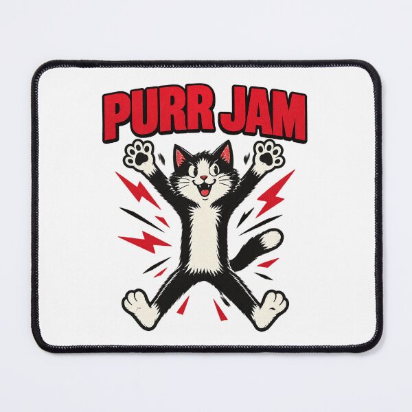 Item preview, Purr Jam The Grunge Cat Cool Alternative Music Inspired Cat Design designed and sold by JessElle05.