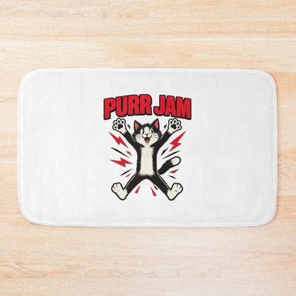 Item preview, Purr Jam The Grunge Cat Cool Alternative Music Inspired Cat Design designed and sold by JessElle05.