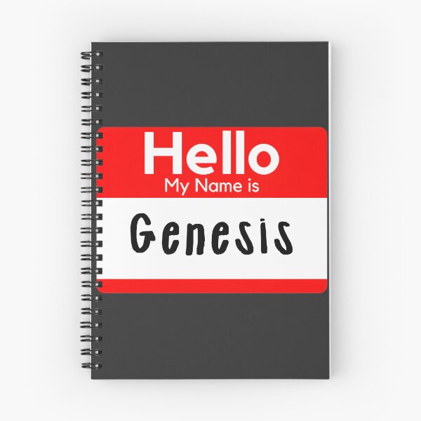 Item preview, Hello My Name is Genesis Bold Name Tag Design designed and sold by JoeWillFilms.