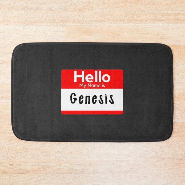 Item preview, Hello My Name is Genesis Bold Name Tag Design designed and sold by JoeWillFilms.