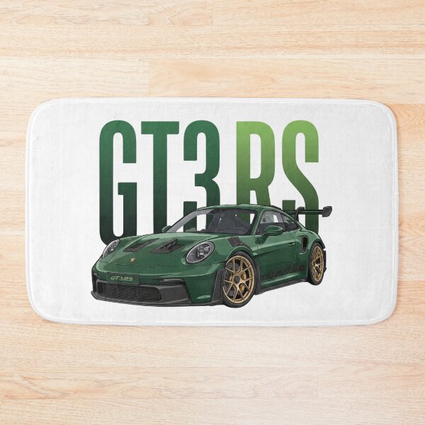 Item preview, Oak Green Porsche 911 GT3 RS 992 Gold Wheels Supercar Vector Art designed and sold by Motorline44.