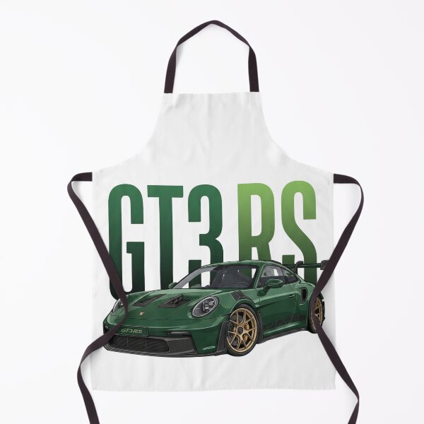 Item preview, Oak Green Porsche 911 GT3 RS 992 Gold Wheels Supercar Vector Art designed and sold by Motorline44.