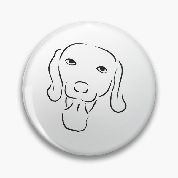 Item preview, Weimaraner Dog Line Art designed and sold by AngelTraz.