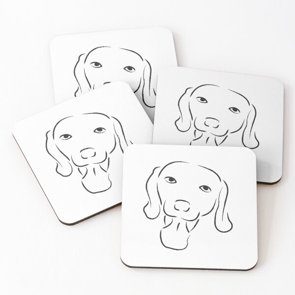 Item preview, Weimaraner Dog Line Art designed and sold by AngelTraz.