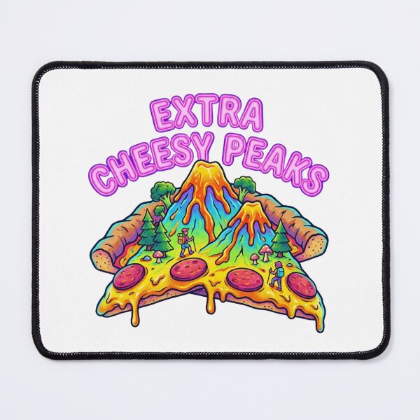 Item preview, Extra Cheesy Peaks Funny Pizza Mountain Hiking designed and sold by Sanan Israyilli.