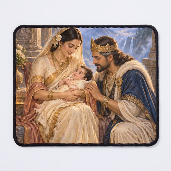 Item preview, Parvati’s Birth in the Himalayas | Goddess Parvati Art designed and sold by Homyar.