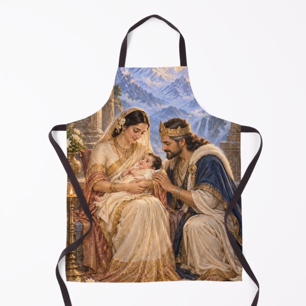 Item preview, Parvati’s Birth in the Himalayas | Goddess Parvati Art designed and sold by Homyar.
