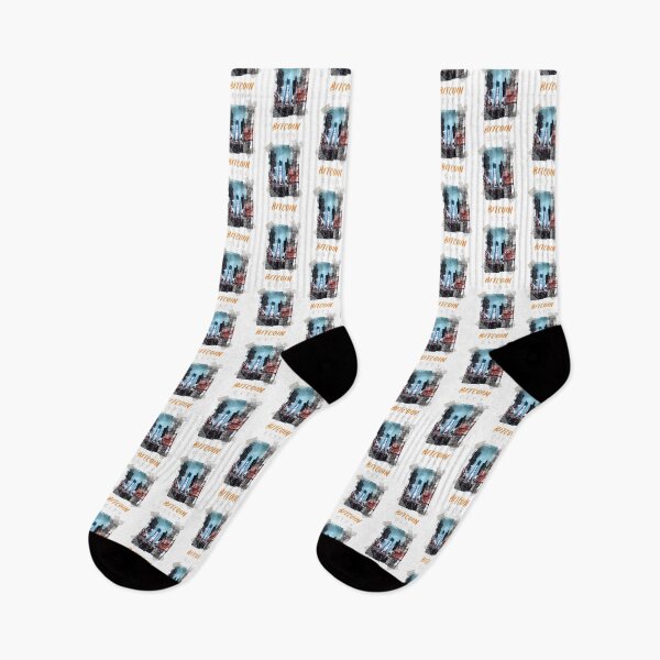 Artikelvorschau, Vintage Bitcoin City BTC HODL Unisex Kryptowährungsdesign entworfen und verkauft von JoeWillFilms.