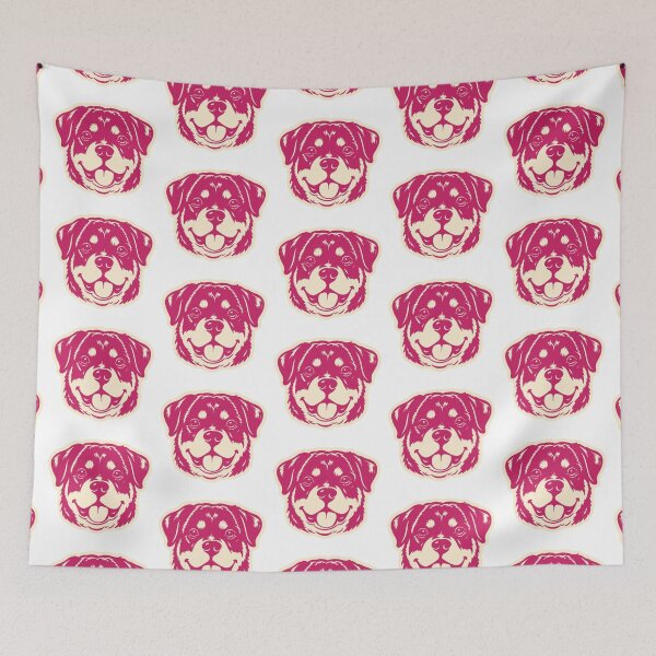 Item preview, Cute Rottweiler Dog Portrait Illustration designed and sold by mafervicenttin.