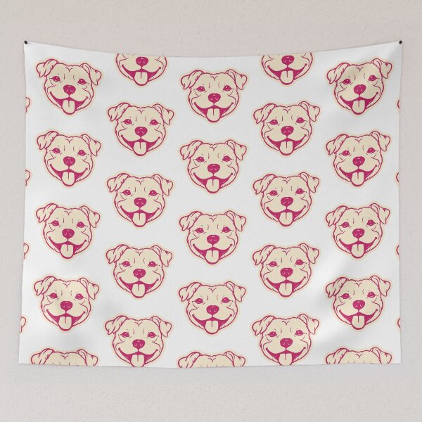 Item preview, Cute Pit Bull Dog Portrait designed and sold by mafervicenttin.