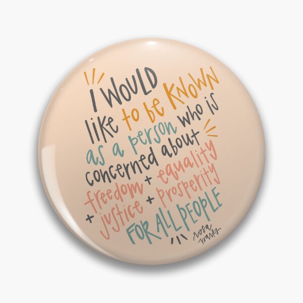 Item preview, Cita de Rosa Parks sobre la libertad y la igualdad designed and sold by emilyvpcreates.