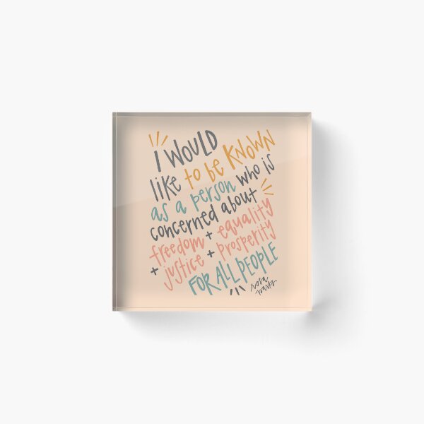 Item preview, Rosa Parks Freedom and Equality Quote designed and sold by emilyvpcreates.
