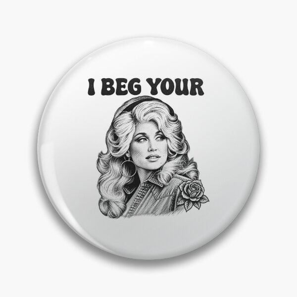 Item preview, Dolly Parton I Beg Your Parton Funny Retro Vintage Graphic designed and sold by DYALEEZ-XCR.