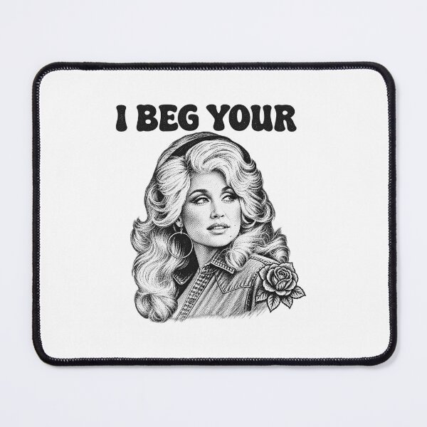 Item preview, Dolly Parton I Beg Your Parton Funny Retro Vintage Graphic designed and sold by DYALEEZ-XCR.
