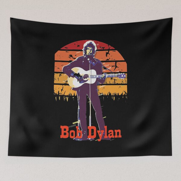 Item preview, Bob Dylan Retro Sunset Folk Music Guitar Art designed and sold by CAYDENSYEL.