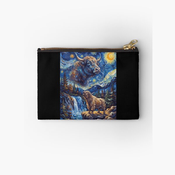 Item preview, Yak Howling Moon Starry Night Van Gogh Art Animal Lover designed and sold by dian-rody-crest.
