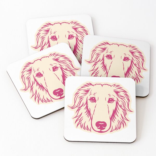 Item preview, Cute Borzoi Dog Portrait Illustration designed and sold by mafervicenttin.