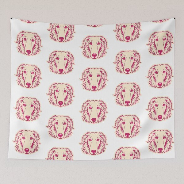 Item preview, Cute Borzoi Dog Portrait Illustration designed and sold by mafervicenttin.