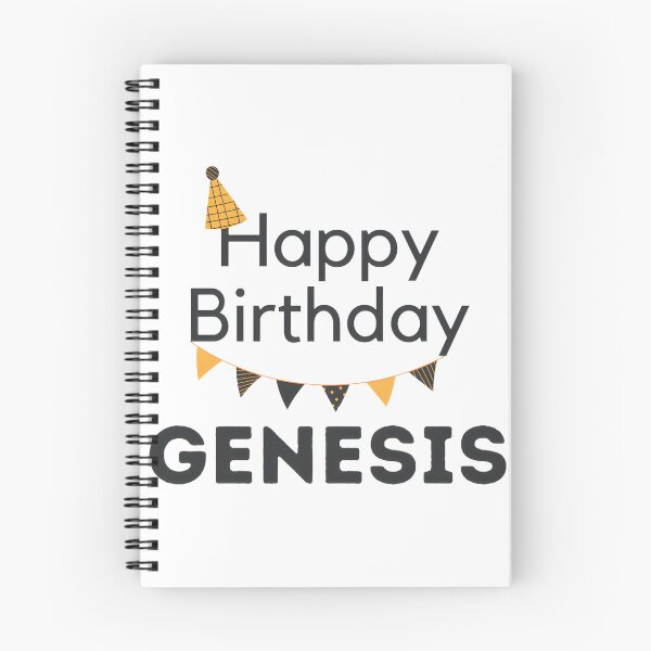 Aperçu de l'œuvre Joyeux anniversaire Genesis - Design de célébration pour occasions spéciales créée et vendue par JoeWillFilms.