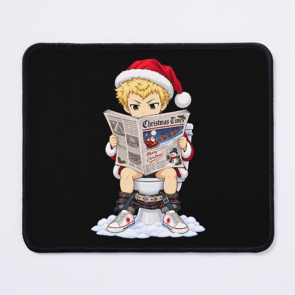 Item preview, Ryuji Sakamoto Persona 5 Christmas Newspaper Toilet Humor designed and sold by SolenneAzur.