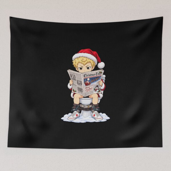 Item preview, Ryuji Sakamoto Persona 5 Christmas Newspaper Toilet Humor designed and sold by SolenneAzur.
