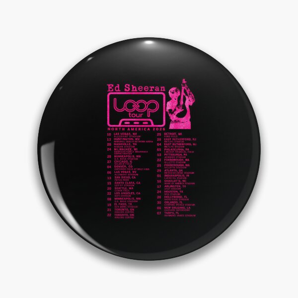 Item preview, Ed Sheeran Loop Tour 2026 North America Concert Dates Vintage designed and sold by HollyHalls.