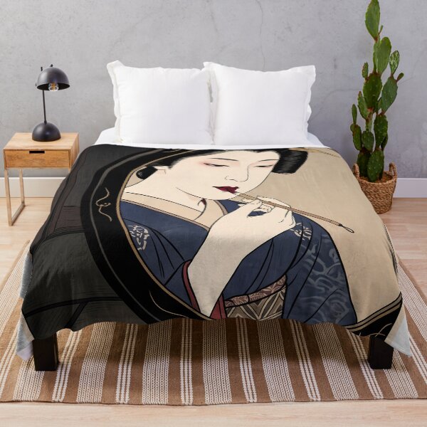 Item preview, Geisha Applying Rouge in Vanity Mirror designed and sold by TokyoUkiyoHouse.